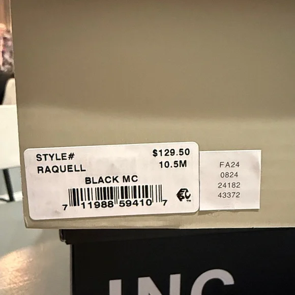 New Thalia Sodi Raquell Tall Black Suede feel sparkle boots size 10.5 - Picture 7 of 7